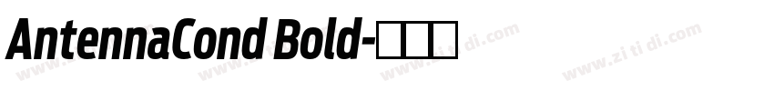 AntennaCond Bold字体转换